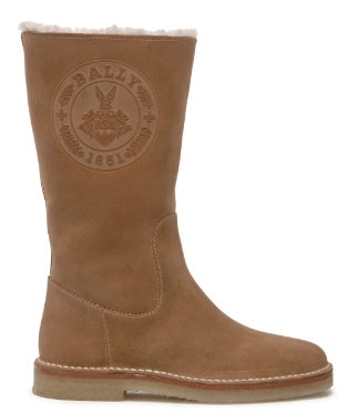 Bally Lammfell-Stiefel