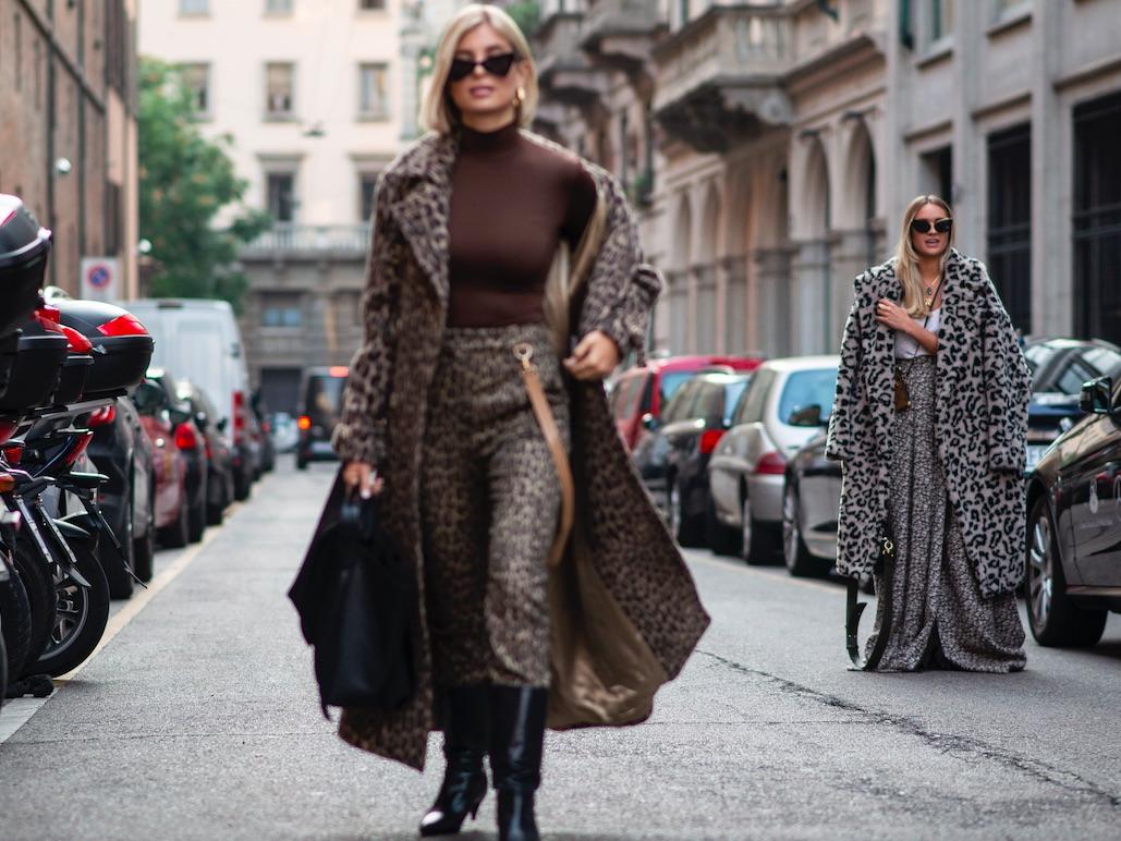 Max Mara-Ausstattung zur Fashion Week