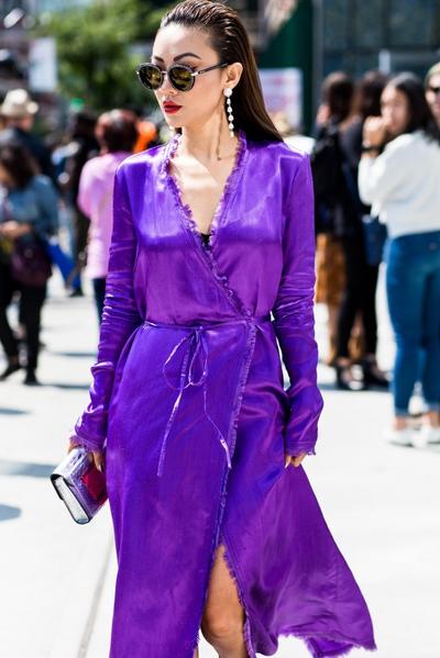 Street Style Violett Lila 2018 Modepilot