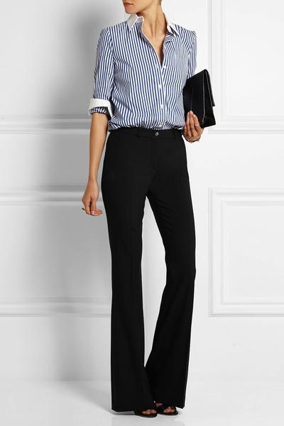 Schlaghose Wolle Schwarz Michael Kors Net-a-porter Modepilot