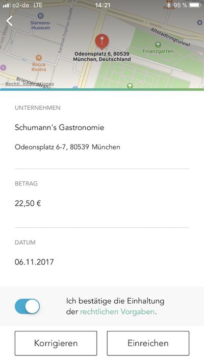 Belege Lunchit Schumanns Modepilot