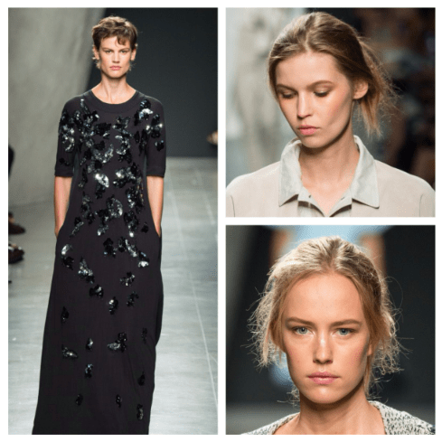 Saskia de Brauw Frisur Bottega Veneta Summer 2015 hair Modepilot