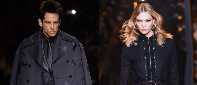 Ben Stiller Karlie Kloss Look Zoolander Elie Saab Valentino Modepilot
