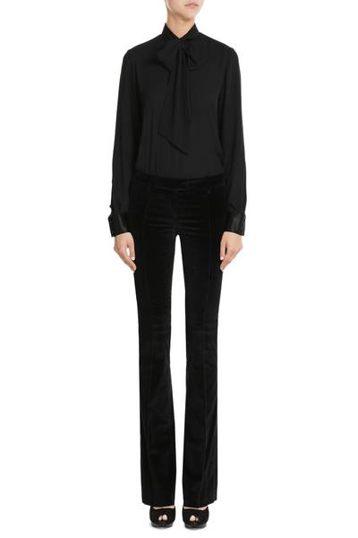 Schwarze Schlaghose Samt Stylebop Barbara Bui Modepilot