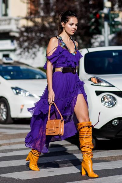 Street Style Violett Lila 2018 Modepilot