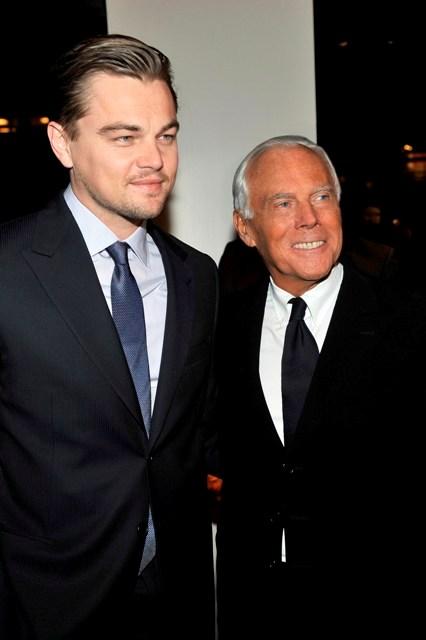 Leonardo di Caprio Giorgio Armani