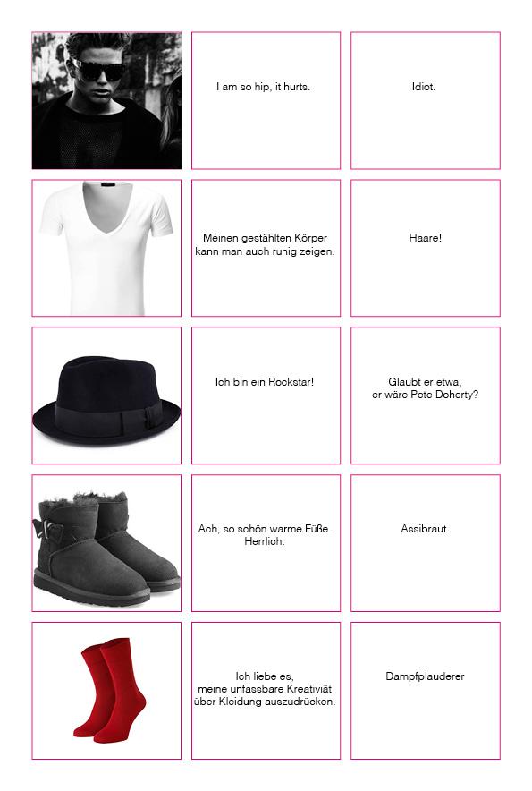 was andere über dien Outfit denken