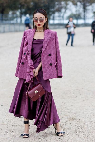 Street Style Violett Lila 2018 Modepilot