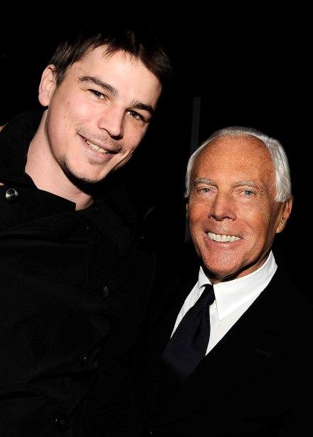 Josh Hartnett und Giorgio Armani