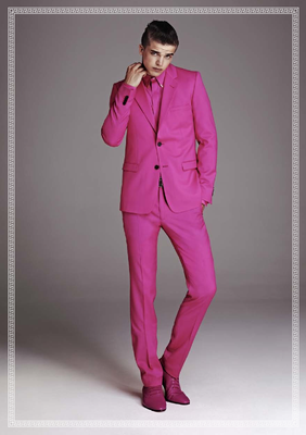 Versace Men Anzug Pink Modepilot