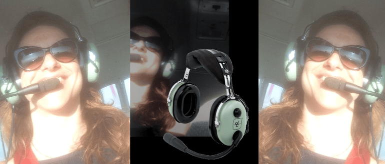 David Clark Kopfhörer Head sets Mintfarben Fliegen Modepilot