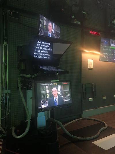 Nachrichtenstudio Modepilot Schalte Live