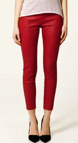 Zara rote Lederhose Modepilot