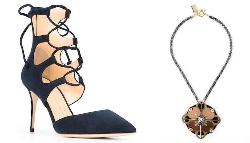 Zanotti Pumps Blau Halskette Farfetch Modepilot