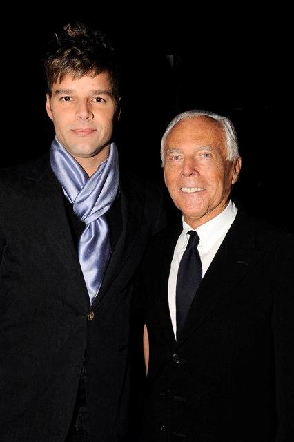 Ricky Martin und Giorgio Armani