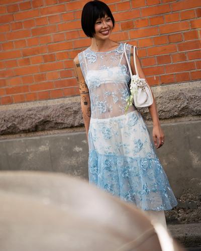 Spitzenkleid Street Style Modepilot Kopenhagen Fashion Week OperaSport Nona Dress