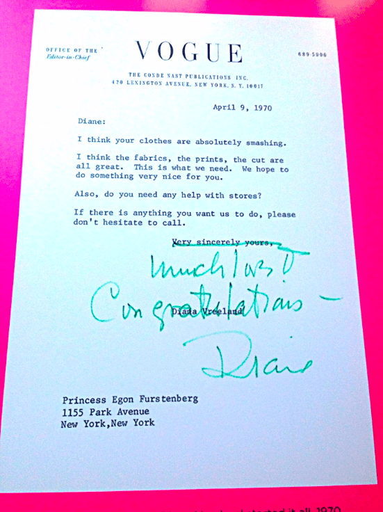 Vogue Diane von Furstenberg Vreeland Modepilot