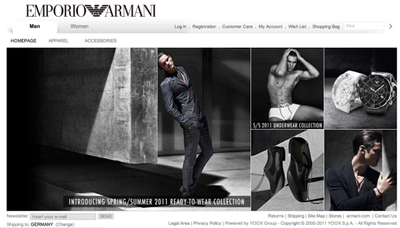 Emporio Armani Onlineshio Modepilot