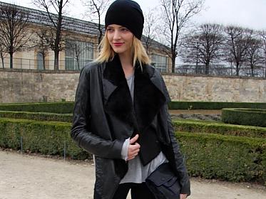 Streetstyle: Overknees zur Strickmütze
