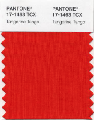 Tangerine Tango Pantone Modepilot