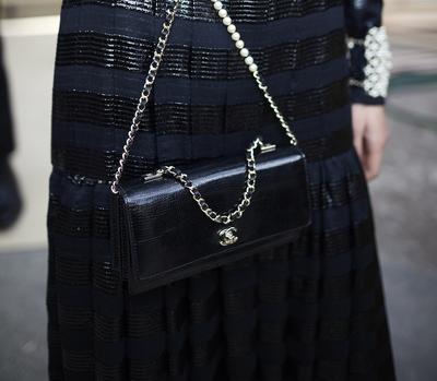 chanel bag 2016 17 schwarz echsenleder