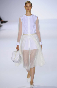 Weiß plus Transparenz Chloé Modepilot