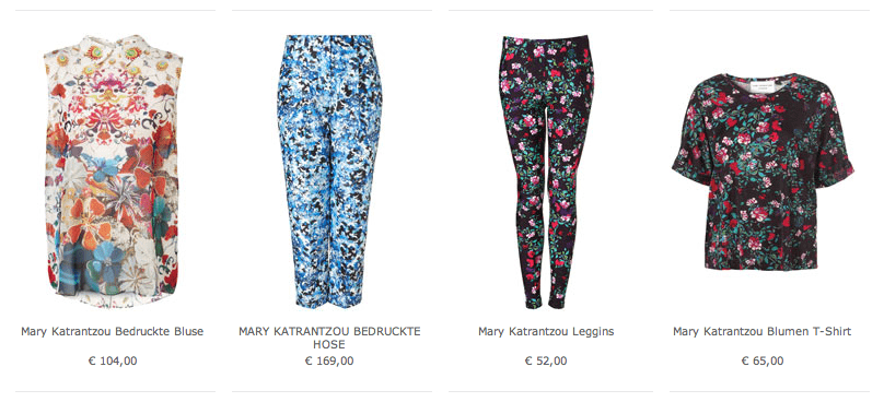 Mary Katrantzou Modepilot noch zu haben