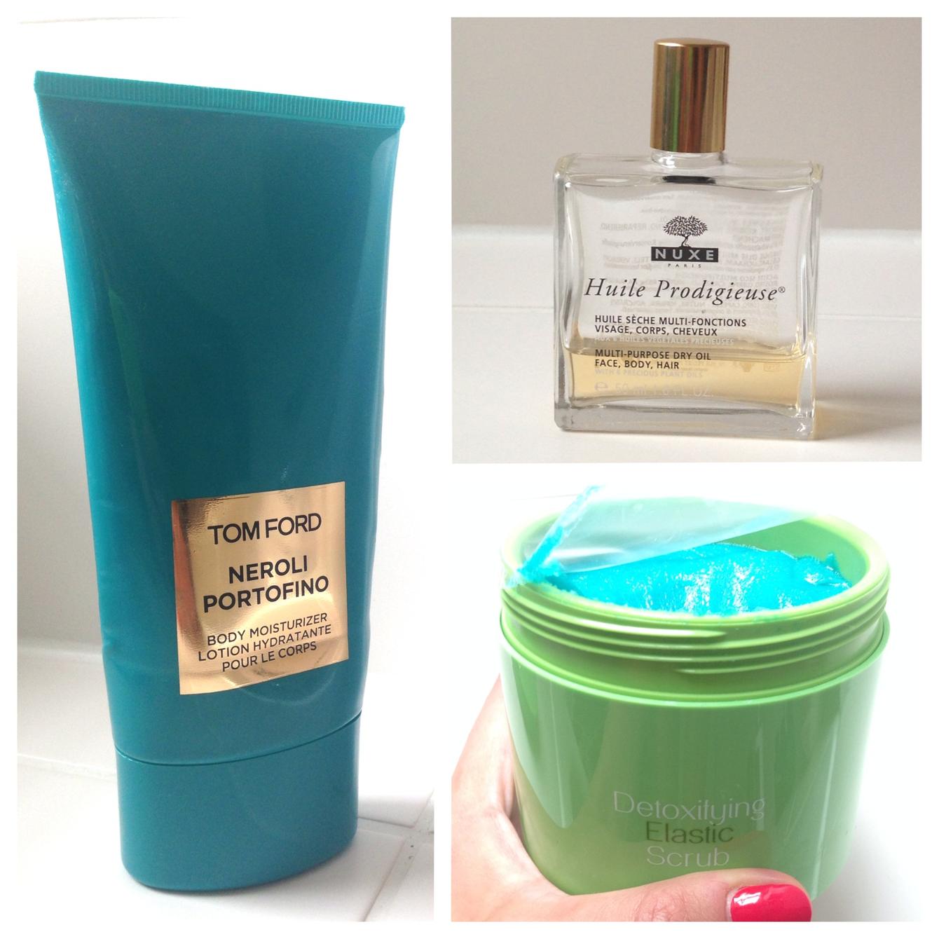Tom Ford Neroli, Nuxe Huile, Peeling Kiko Grün