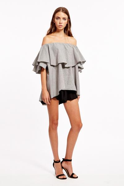 off shoulder schulterfrei carmen volants mlm