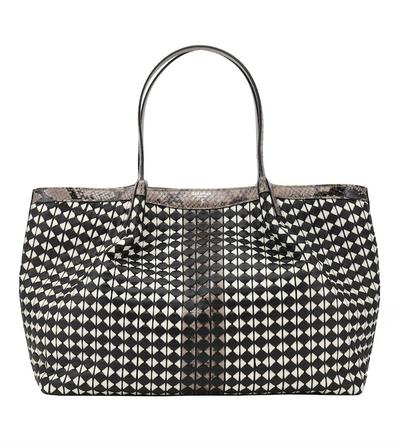 Tasche Serapian Mosaico Schwarz Weiss Python Modepilot