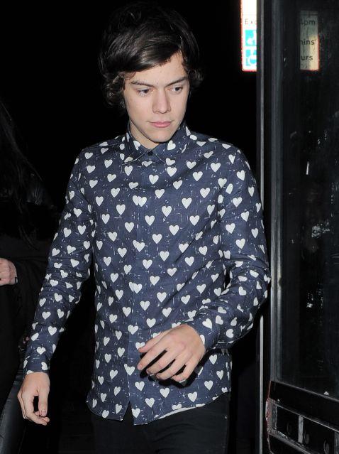 Harry Styles wearing Burberry in London