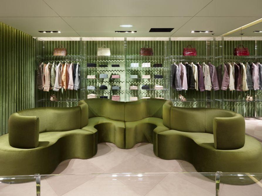 Das Sofa bei Prada