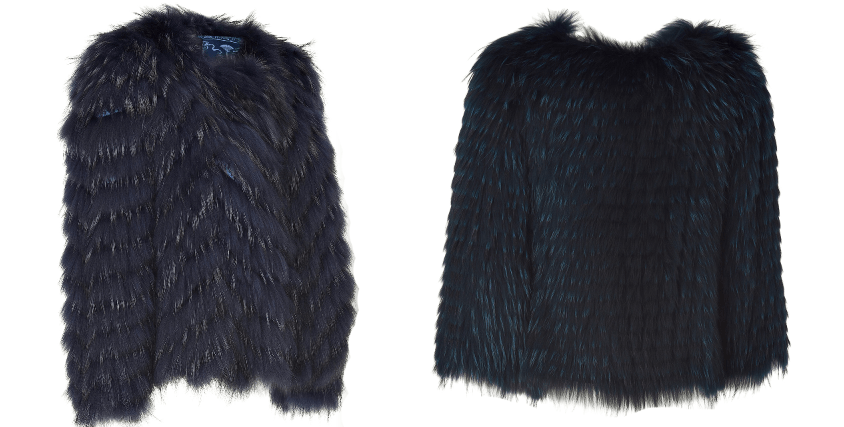Blaue Pelzjacken Stylebop Versace Schumacher Modepilot