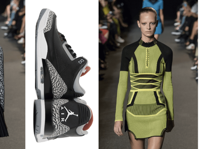 Sneaker dresses by Alexander Wang 2015