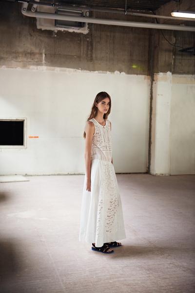 kleid weiß spitze romatisch COMPTOIR DE COTONNIERS