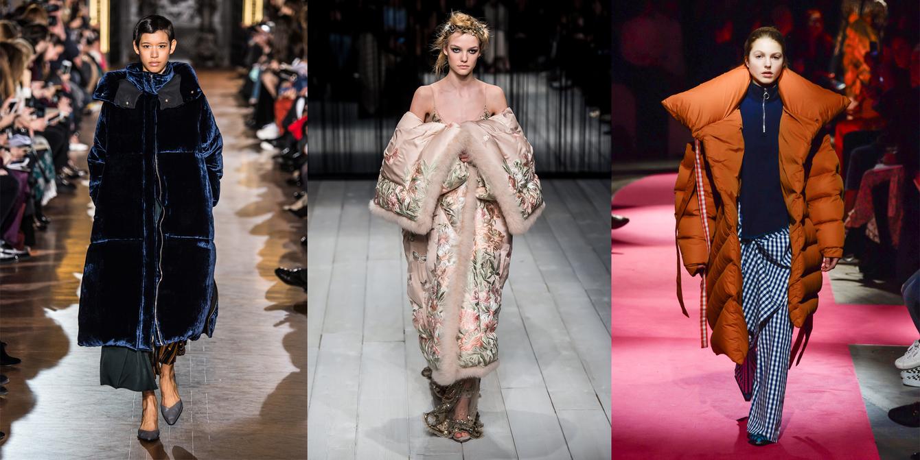 Stella McCartney, Alexander McQueen, Marques Almeida trend daune pufferjacket out of bed