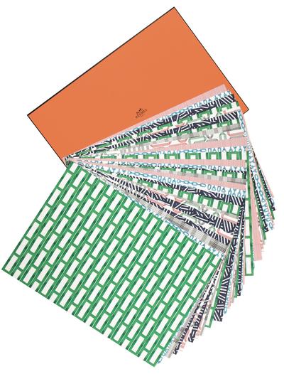 Hermes Papier Tisch Sets Modepilot