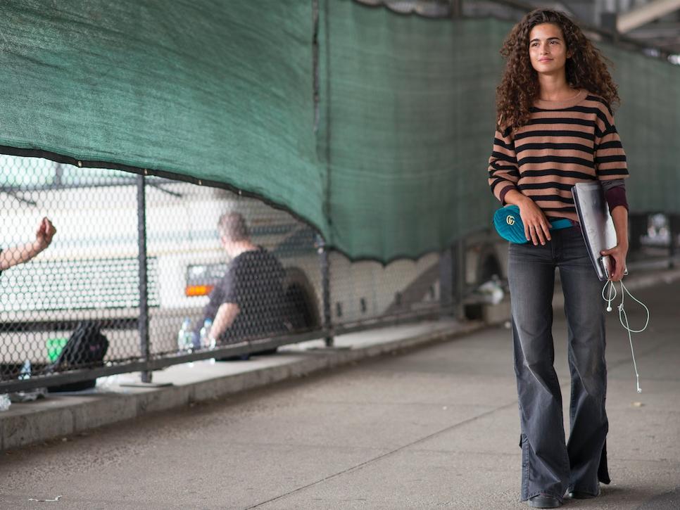 Hipster tragen Hip Bags