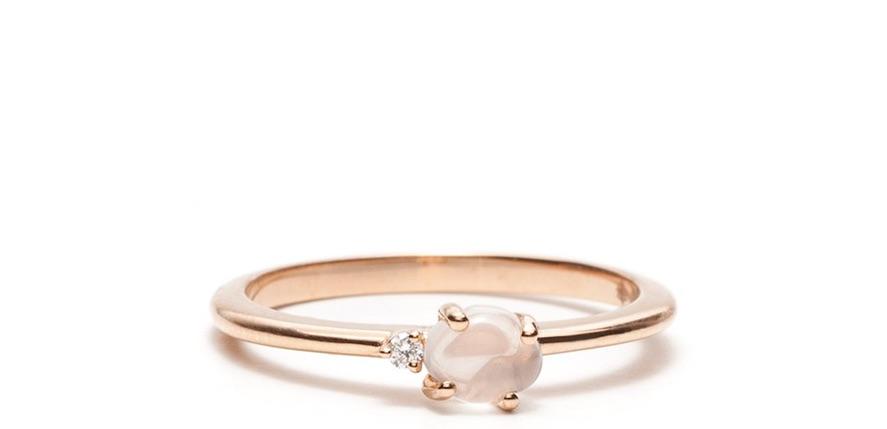 Modepilot Vieri Ring Rosegold Brillant fair ethisch