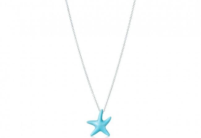 Tiffany Elsa Peretti® Seestern-Anhänger aus Türkis und Sterlingsilber