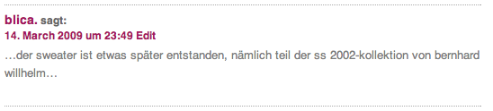 Modepilot Kommentar 2009