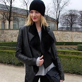 Streetstyle: Overknees zur Strickmütze