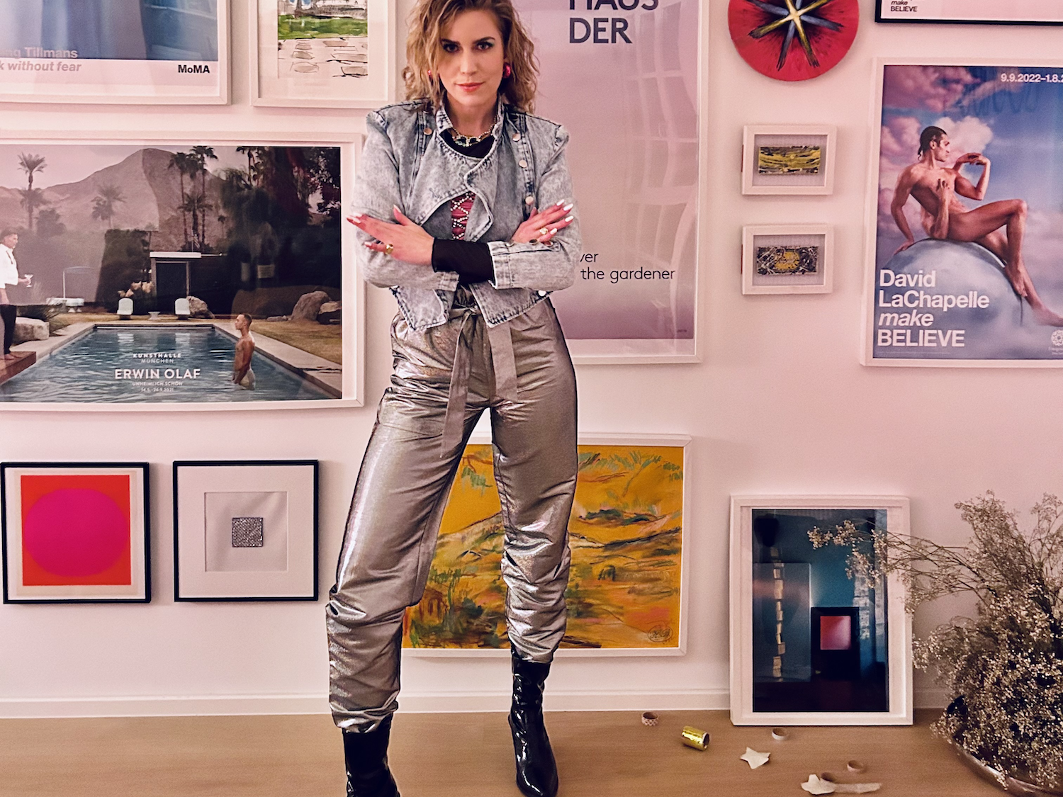 Wie trage ich Metallic?