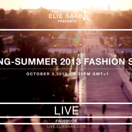 Elie Saab Fashionshow LIVE