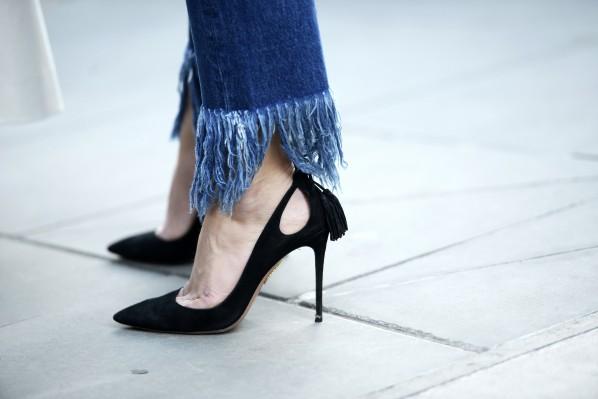 Stilettos schwarz Streetstyle London Modepilot
