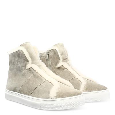 Kennel Schmenger hellgrau Lammfell Schuhe Sneaker Modepilot