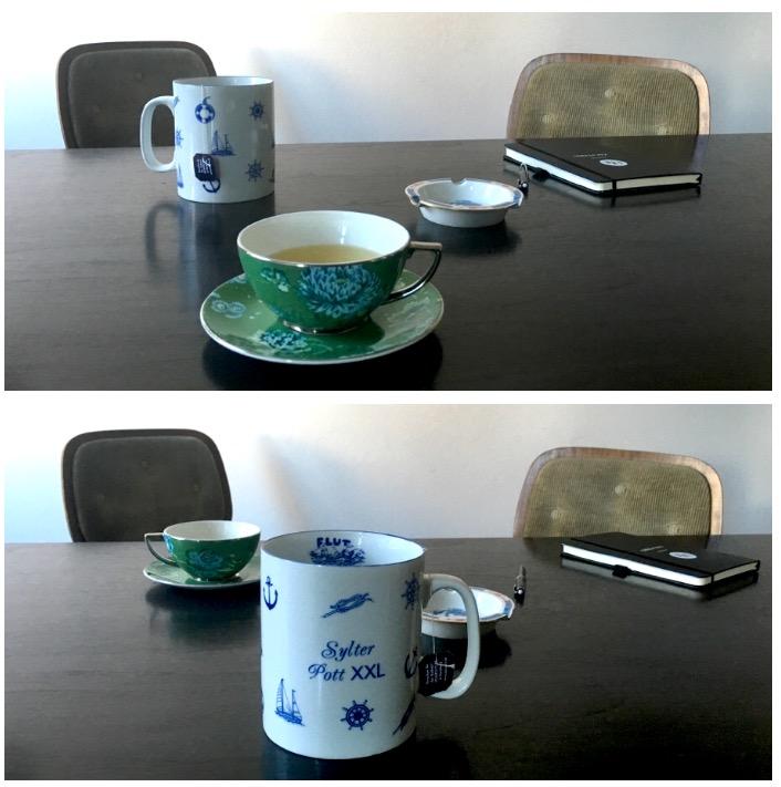 Teetassen Mug feines Porzellan Pro Contra Modepilot