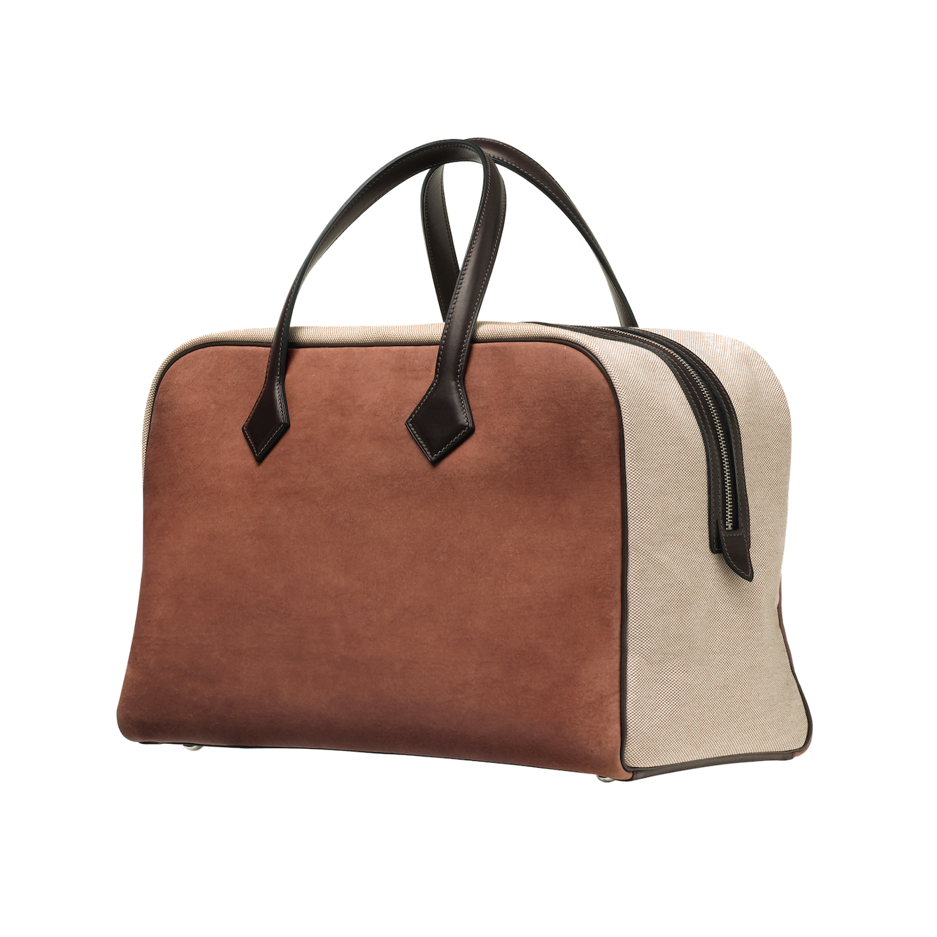 Sac Victoria en Sylvania fabriquee a partir de Fine Mycelium, toile H plume et veau Evercalf - Objets AH21 - Hermes Studio des Fleurs
