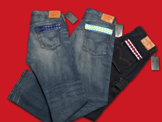 Jeans von Levi's und KAWS