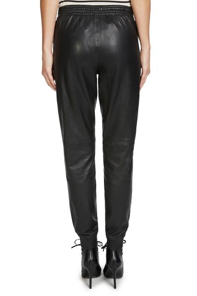 Set Lederhose Gummizug Schwarz Modepilot
